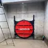 Polipasto de tornillo con puerta de hierro fundido, elevador manual de compuerta de agua de doble función con manivela