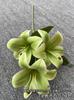 Impressão 3D simulação Lírio fabricantes de comércio exterior 3 perfume lírio branco verde decoração de casamento flor artificial lote