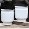 Maceta Creativa de Cerámica para Suculentas de Balcón Hogareño, Maceta Grande de Arcilla para Pothos, Orquídea, Planta Verde, Maceta de Diámetro Grande