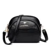 Bolsa feminina transfronteiriça de três camadas, bolsa pequena prática, estilo coreano, bolsa transversal para senhoras, bolsa transversal moderna e versátil para meia-idade e idosos, dropshipping
