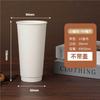 Vaso hueco desechable para café de doble capa engrosado de 22 oz calibre 90 700ml vaso para bebida caliente se puede personalizar