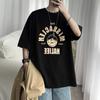 Playera de Manga Corta Trendy para Hombre Trendy Suelta estilo ins Hong Kong Camiseta Versátil Casual Estilo Harajuku Verano Estilo Coreano Top de Media Manga