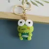 Chaveiro Exquisito Feito à Mão, Pingente Pequeno de Crochê Feito de Lã, Ornamento Pequeno Acabado Original Feito à Mão