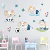 Pegatinas de Pared Autoadhesivas de Elefante Bebé de Dibujos Animados Lindo Estilo Ins Decoración para Habitación Infantil Guardería Aula Pegatinas BR0339E
