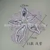 Cuello de Pétalos de Organza de Vidrio Bordado a Mano y por Computadora Suss Vestido Soluble en Agua Vestido de Novia Corsage Estéreo