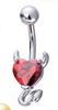 Anillo para el Ombligo Gaby Acero Inoxidable Accesorios de Circonita Anillo Umbilical Diamante Demonio Hebilla Umbilical Clavo Umbilical Acero de Titanio Hebilla Umbilical Joyería para Piercings