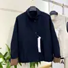 Jaqueta com gola alta, novo design para primavera e outono de 2026, casaco xadrez patchwork para mulheres, versátil, casual, simples e de corte solto