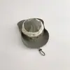 Chapéu Infantil Qiunan Coreia do Sul Primavera e Outono Fino Secagem Rápida Para Meninos e Crianças Chapéu de Sol de Aba Larga Chapéu de Pescador Chapéu de Sol para Bebê