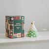 Caja de Regalo de Vacaciones de Navidad Vela de Árbol de Navidad Muñeco de Nieve Alce Anciano Atrezzo para Fotos Decoración Vela de Aromaterapia