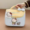 Sanrio Hello Kitty Fofa Desenho Animado Bolsa de Maquiagem Feminina Grande Capacidade Portátil Viagem Organizador de Skincare Bolsa
