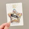 Lindo pasador lateral de peluche para niños, pinza para el cabello versátil y elegante para niñas, dulce y para uso diario accesorio para el cabello de estrella de cinco puntas BB