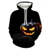 2021 Novo Moletom com Estampa Digital 3D de Halloween Transfronteiriço Pulôver com Capuz da Moda para Homens e Mulheres
