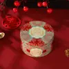 Caja de Dulces para Boda Caja de Lata Redonda Creativa Europea de Gama Alta China para Dulces de Boda Caja de Regalo Caja de Empaque