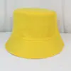 Chapéu de pescador atacado logo personalizado protetor solar chapéu balde com proteção solar placa leve cor sólida algodão chapéu publicitário topo reto