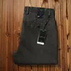 Pantalones Largos Casuales Americanos Versátiles para Hombre de Otoño e Invierno Gruesos Retro Lavados Sueltos Rectos