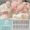 Adesivos de Manicure Sem Cozimento Estilo Chinês Panda Adesivos de Unha à Prova d'Água Cor Pura Rosa Cebola Cor Saltitante Cor Gradiente Adesivos Completos