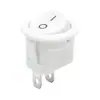 Interruptor Redondo em Forma de Barco Kcd1 23mm Duas Posições Três Posições Dois Pinos Interruptor Rocker Elétrico de Potência Totalmente Redondo