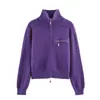 Moda Femenina Nueva Primavera 2026 Aliexpress Transfronteriza Chaqueta de Punto Color Sólido Casual Holgada con Doble Cremallera