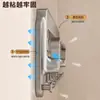 Prateleira de toalha com ventosa, instalação sem furos, haste integrada dobrável com ganchos para banheiro, lavabo, prateleira de armazenamento de toalhas