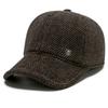 Sombrero para Hombre Invierno Edad Media Protección para las Orejas Gorra de Béisbol Lana Gruesa Gorra de Pato Lana Gruesa Sombrero de Invierno Cálido Sombrero para Hombre