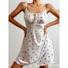 Nuevos Pijamas de Tirantes de Amor Transfronterizo para Mujer, Cómodo, Casual y Sexy Camisón con Lazo Que Se Puede Usar Como Ropa de Casa
