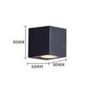 Lámpara de pared exterior moderna simple iluminación luminosa arriba y abajo exterior de doble cabezal patio impermeable LED lámpara de pared aplique