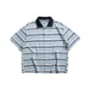 Ropa de Hombre Beijie Verano 2026 Nuevo Estilo Old Money Camisa de Manga Corta Calada para Hombre Camisa de Manga Media Rayada con Bloques de Color para Hombre Ins