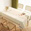 Nova toalha de mesa estilo chinês em pele de cordeiro, à prova d'água e resistente a óleo, fácil de limpar, toque de luxo e alta qualidade, novo modelo 2025 para mesa de centro