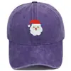 Gorra de Béisbol Vintage Bordada de Santa Claus Transfronterizo Regalo de Navidad Unisex Casual Versátil Gorra de Moda