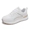 Zapatillas de mujer con suela de cuero, plataforma gruesa, que aumentan la altura, nuevo estilo primavera/otoño, moda coreana, casuales, para correr y deportivas, zapatillas blancas de moda, venta al por mayor