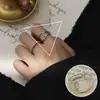 Anillo minimalista de línea geométrica para mujer, anillo abierto de moda irregular en espiral estilo ins, anillo versátil para el dedo índice