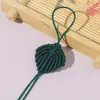 Hoja Pequeña Hilo Dorado Tejido a Mano Colgante de Hoja Tirable Accesorios de Cuerda para Colgar Piezas de Joyería DIY Venta al por Mayor