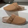 Nuevos Zuecos de Mujer Estilo Birkenstock con Suela Gruesa, Zapatos Cerrados sin Cordones, Zapatos Perezosos Antideslizantes, Retro, Tallas 36-43