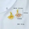 Moderna Cadena de Plata y Oro que Conserva el Color Colgante de Cisne Microincrustado con Circonita Nicho Versátil Accesorios de Joyería DIY
