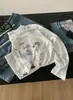 Ligero y Transpirable Textura de Copo de Nieve Graffiti de Animales Protección Solar Cubierta para Mujer, Camiseta de Manga Larga de Lyocell Tencel para Verano, Camisa para Aire Acondicionado