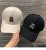 Estilo Novo de Verão Urso Strass Boné de Beisebol Moda Feminina Boné Rígido com Aba Casual Proteção Solar Chapéu de Sol