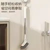 Cepillo Mágico Pequeño Retráctil con Mango Largo Cepillo Limpiador de Ranuras de Ventana de Piso para el Hogar Cepillo de Mango Largo para Ranuras de Baño