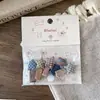 Laço de Cabelo de Tecido Xadrez Outono Cedo para Crianças Anel de Polegar Fofo de Estrela e Coração para Meninas Acessórios de Cabelo com Fecho de Pressão Totalmente Coberto para Bebês
