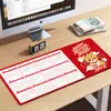 Calendário do Ano do Cavalo 2026 Mouse Pad Calendário de Mesa Extra Grande Pad para Teclado de Escritório Espessado Antiderrapante Presente Tapete de Mesa Personalizável