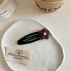 Pasador de Flor de Hilo Tejido con Borde Afelpado, Pinza Dulce y Suave de Otoño e Invierno para Flequillo, Pasador Versátil para Bebé, Nuevo Pasador