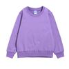 Suéter infantil de outono e inverno com gola redonda e capuz, em algodão felpudo com forro de fleece, uniforme escolar, solto, confortável, masculino e feminino