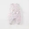 Macacão de Bebê sem Mangas com Penas 2026 Outono/Inverno Novo Estilo Bebê Leve Quente Macacão 3D com Boneco
