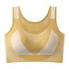 Sujetador Strapless con Almohadilla en el Pecho Ropa Interior Estampado y Teñido de Moda Espalda Abierta Deportivo Yoga Abrigador de Pecho Sujetador Antideslizante para Mujer Sin Costuras