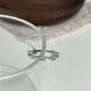 Anillo de Plata Esterlina 925 con Diseño Nicho en Forma de Flor Anillo de Lujo Ligero de Alta Gama Anillo de Dedo Nuevo Versátil Joyería