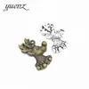 Joyas de aleación YuenZ colgante cabeza de alce animal diy accesorios de joyería estilo vintage D9153