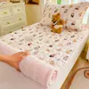 2026 Nova Classe A Grau Mãe e Bebê Dupla Face Usável Quatro Estações Algodão Fofo + Veludo Leite Colchão Roupa de Cama Enchimento Espessado