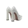 Tacones Altos Gruesos de Lentejuelas Cortos de 14 cm para Mujer 2026 Comercio Exterior Zapatos de Salón de Punta Fina Impermeables con Plataforma Zapatos de Fiesta