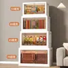 Instalación sin herramientas en casa Plástico Espesado Plegable Almacenamiento de Escombros Armario Dormitorio Gran Capacidad Armario para Juguetes de Niños