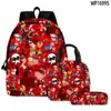 Juego Transfronterizo Nuevo 3D Forsaken Gubby Set de Tres Piezas de Mochila Escolar Impresa, Estuche y Bolso de Hombro