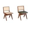 Sillas de Madera Maciza para Restaurantes en Cadena con Respaldo y Reposabrazos, Adecuadas para Tiendas de Té de Burbujas, Restaurantes, Casas de Té, Restaurantes de Hot Pot y Sillas de Comedor de Ratán Tejido